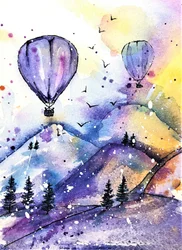 Globos de montaña de ensueño