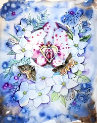 Las mariposas orquídea de ensueño