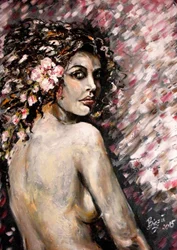 Misteriosa mirada floral