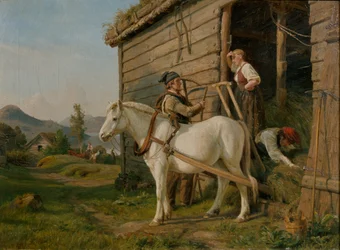 llevar heno