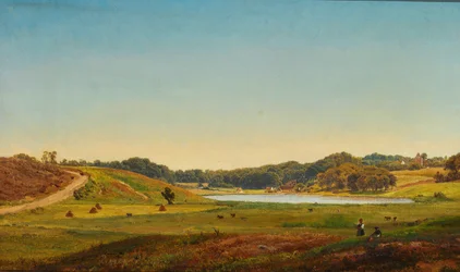Paisaje danés de la vendimia