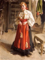 Chica en traje de Orsa, 1911