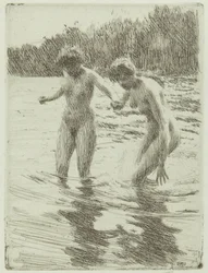 Dos bañistas