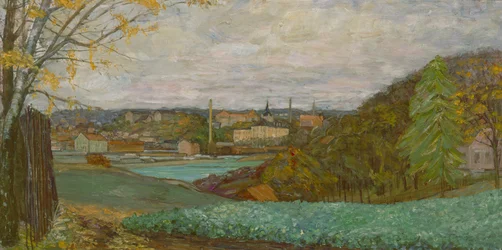 Frognerkilen de Bygdøy (óleo sobre lienzo)
