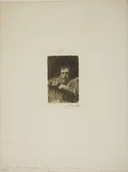 Un pintor-grabador (Autorretrato)