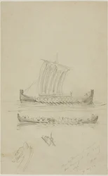 Boceto del velero del capitán Anderson