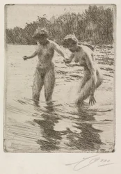 Dos bañistas