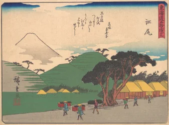 Ejiri, de la serie Las Cincuenta y Tres Estaciones del Camino Tokaido, principios del siglo XX