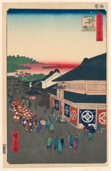 Avenida Hirokoji (Shitaya Hirokoji) No. 13 de la serie Cien vistas famosas de Edo