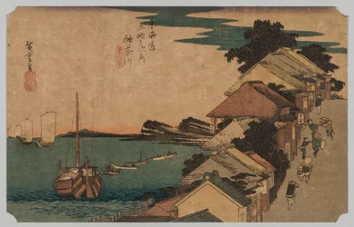 Kanagawa, Mar Interior: Parte superior de la calle, 1797-1858