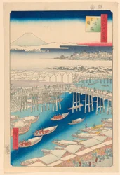 Nihonbashi, despejado después de la nieve (Nihon-bashi, yuki-bare) de la serie Cien vistas famosas de Edo