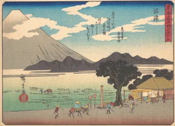 Numazu, de la serie Las cincuenta y tres estaciones del camino Tokaido