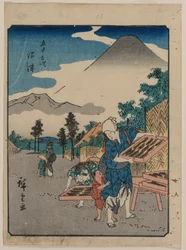 Las Cincuenta y Tres Estaciones del Tokaido: Numazu, c. 1850