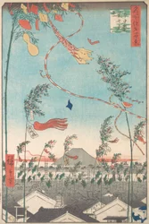El Festival Tanabata, de la serie Cien vistas famosas de Edo