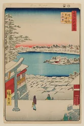 Vista de la colina, Santuario Yushima Tenjin