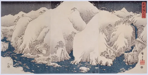 Montañas y ríos de Kiso, 1857