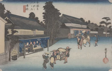 Narumi #41 (de la serie "Cincuenta y Tres Estaciones del Tokaido"), c.1833-34
