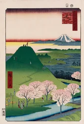 Nuevo Fuji, Meguro, de la serie Cien vistas de lugares famosos en Edo