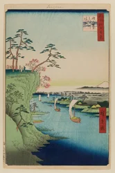 Vista de Konodai y el río Tone