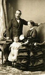 El emperador Napoleón III y su familia
