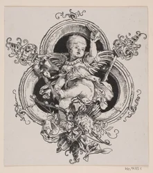 Portada y viñeta para una edición de "Fausto", Múnich 1884
