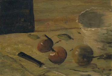 Fruta y cubiertos