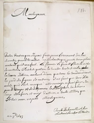 Carta de Le Nôtre al Gran Condé