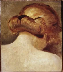 Nuca de una mujer rubia con moño. 1928, París. Centro Nacional de Arte y Cultura Georges Pompidou