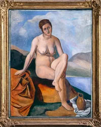 Desnudo femenino con jarra, c.1925 (óleo sobre lienzo) (véase también 287560)