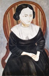 Muchacha de negro, c.1913 (óleo sobre lienzo)