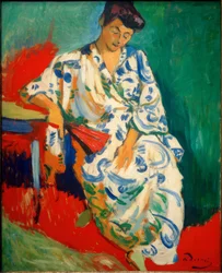 Mujer con chal, Madame Matisse con kimono