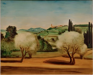 Paisaje con olivos