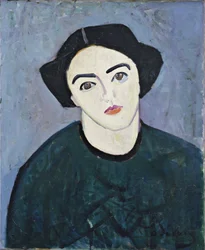Madame Derain en verde