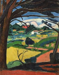 Paysage Provencal (óleo sobre lienzo)