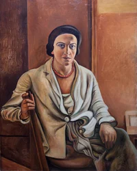 Retrato de Alice Derain, hacia 1920-1921 (óleo sobre lienzo)