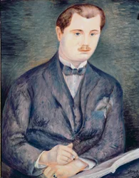 Retrato de Paul Guillaume, c.1919-20 (óleo sobre lienzo) (véase también 287559)