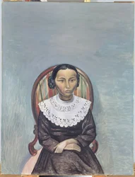 Retrato de una joven vestida de negro