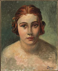 Retrato de una joven (óleo sobre lienzo)