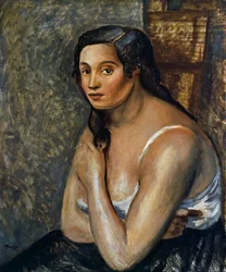 Mujer sentada, c.1920 (óleo sobre lienzo)