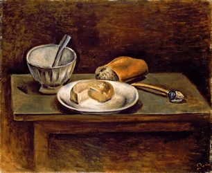 Naturaleza muerta, c.1925 (óleo sobre tabla)
