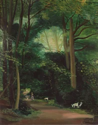 Las cabras de Chambourcy, c.1948-49 (óleo sobre lienzo)