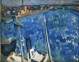 El puerto; Le Havre, c.1906-7 (óleo sobre lienzo)