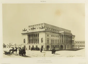 El Teatro Alexandrinsky en San Petersburgo, c. 1840