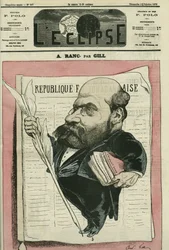 Arthur Ranc (1831-1908), periodista y político francés. Portada en "L