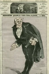 Caricatura “Señores, cuando les plazca...”. Portada en “L