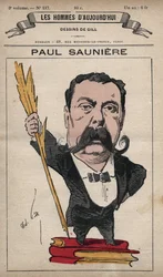 Caricatura de Paul Saunière (1827-1894) de 