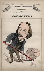Caricatura de Pierre Joseph Henri Marmottan 1832-1914 de 