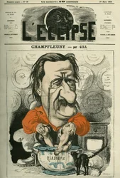 Champfleury, Jules Husson dit (1821-1889), crítico y novelista francés. Portada en 