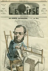 Edouard Lafferiere (1841-1901), magistrado y político francés. Portada en "L