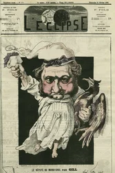 Eugene Rouher (1814-1884), político francés, líder del partido bonapartista. Portada en “L